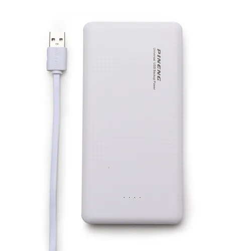 #Power Bank Plástico Tipo Pineng com Indicador Led-PINE10000