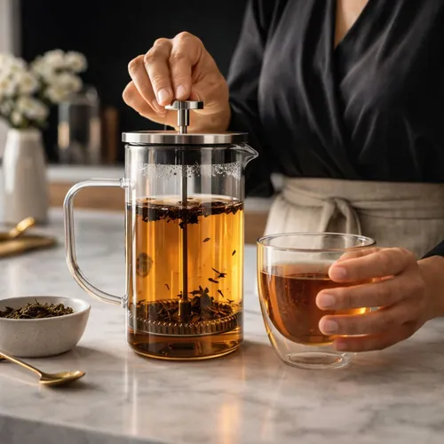 Prensa Francesa em Borosilicato com parede dupla 600ml.-BG197