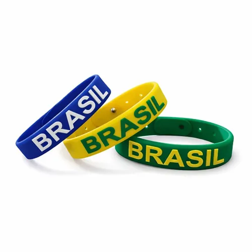 Pulseira emborrachada Brasil-LN438BN005 Pulseira emborrachada Brasil-LN438BN005