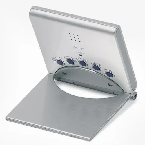 RELÓGIO DE MESA DIGITAL EM ALUMÍNIO ESCOVADO-RM-00580-NA