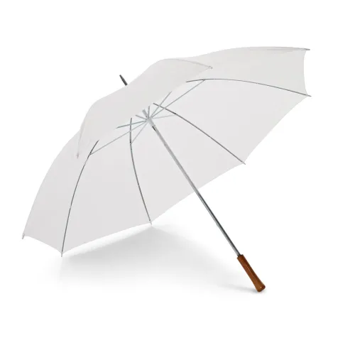 ROBERTO. Guarda-chuva em poliéster 190T BRANCO-99109-BRA
