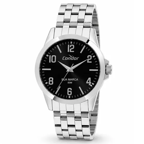 Relógio Condor Personalizado - Masculino  44mm Pulseira em Aço-CO2035OBN/4K