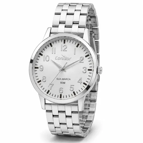 Relógio Condor Personalizado - Unissex Prata 40mm-CO2035NRM/4B
