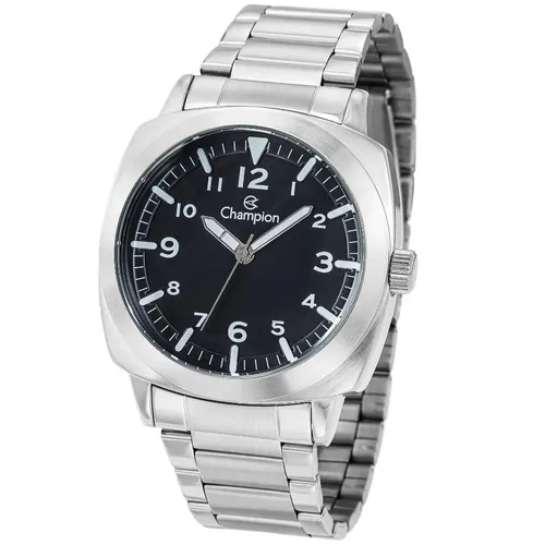 Relógio Personalizado Corporativo Champion Sport Prata Masculino-CH30297T