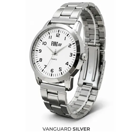 Relógio Personalizado Corporativo Vanguard Silver Unissex -Vanguard Silver