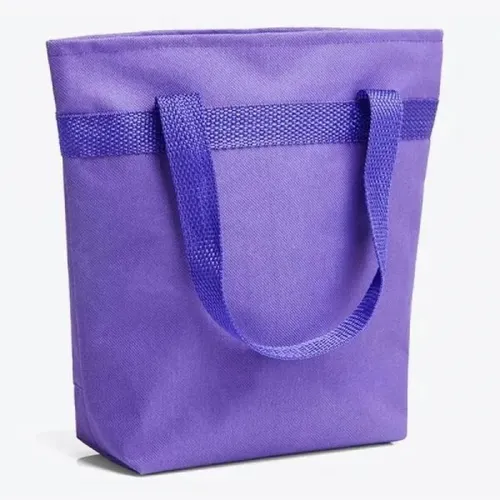 SACOLA COM BOLSO EXTERNO EM NYLON 600 - ROXO - 5L-CS-04008