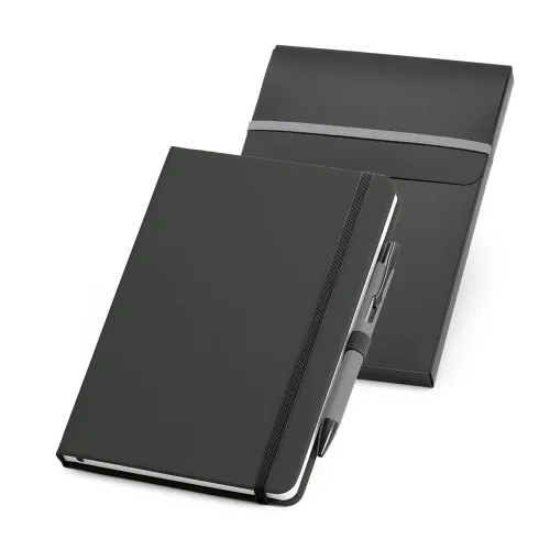SHAW. Conjunto de caderno A5 e esferográfica-93795