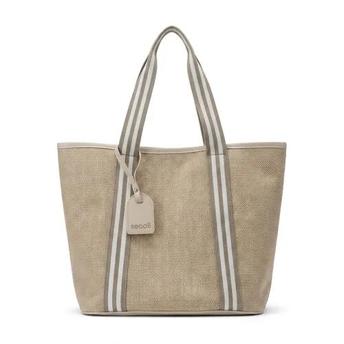 Sacola Tote Bag em Tela com Pingente-SAC-14340