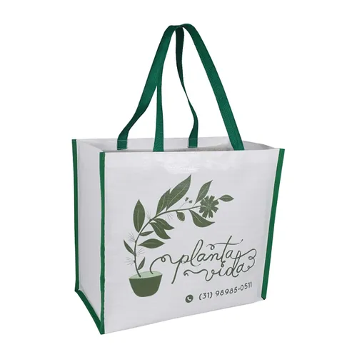 Sacola de ráfia laminada-LN534RD20680