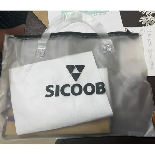Sacola em PVC com zíper-075RP