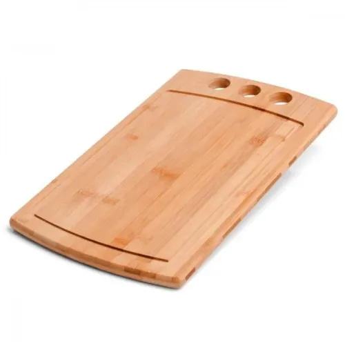 TÁBUA PARA CHURRASCO EM BAMBU SUPREME 3 FUROS-TA-21003