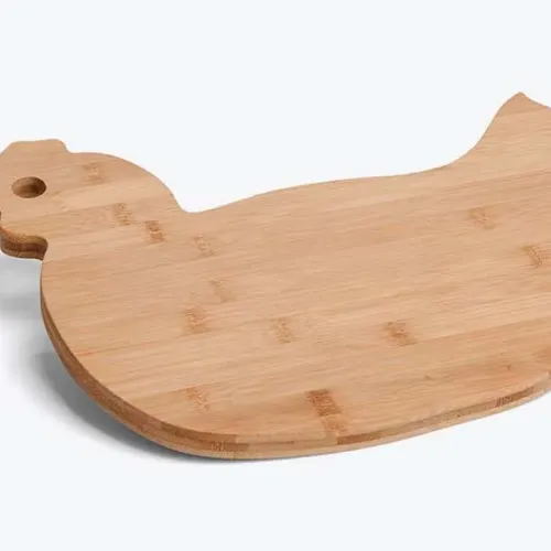TÁBUA EM BAMBU COM FORMATO DE GALINHA-TA-41003