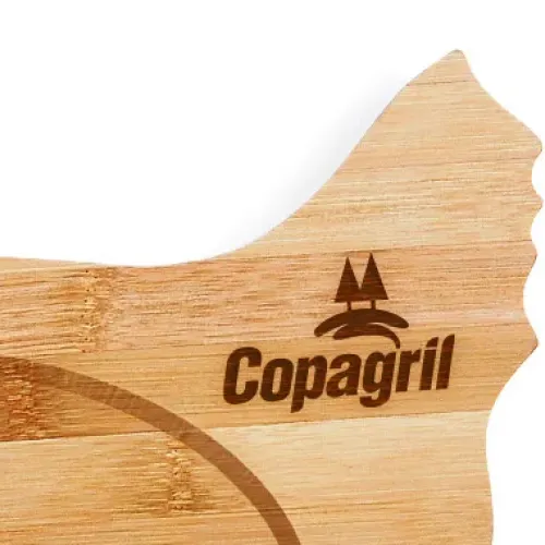 TÁBUA EM BAMBU COM FORMATO DE GALINHA E REBAIXO-TA-410A3-BAMBU