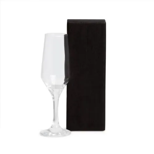 Taça De Vidro P/ Champagne Com Caixa - 186 Ml-VI-00721a