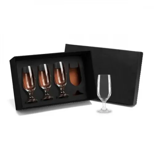 JOGO DE COPOS VIDRO P / CERVEJA / DRINK 300 ML - 4 PÇS-VI-00304