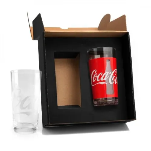 JOGO DE COPOS VIDRO 390 ML - COCA COLA CLASSIC - 2 PÇS-VI-00422-471-SM