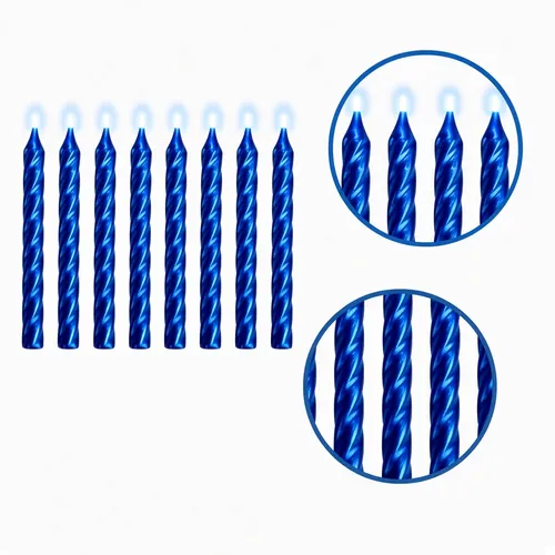 Vela Aniversário Palito Espiral Metalizada-BC0001PEB