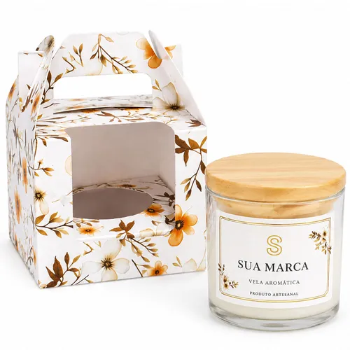 Vela Aromática Personalizada com Embalagem Presenteável-74567-1