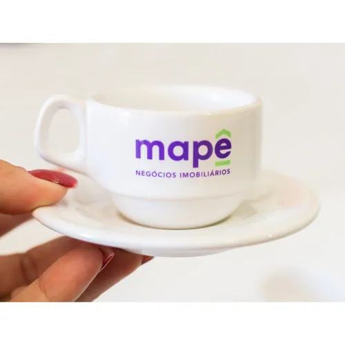 Xícara Personalizada De Porcelana Com Pires 80ml-182PZ