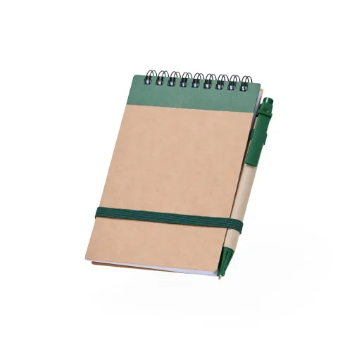 Bloco de Anotações Ecológico com Caneta-$@05064-VD