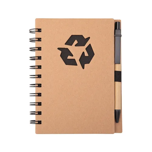 Caderno Ecológico com Caneta Personalizado 12 x 16 cm-FB-19135