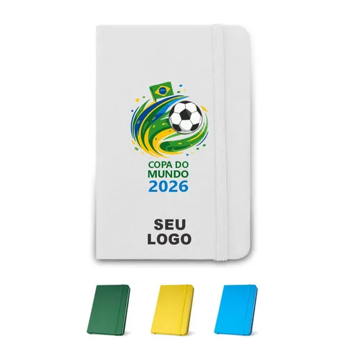 Caderninho tipo Moleskine Personalizado 9 X 14 cm-FB-93425