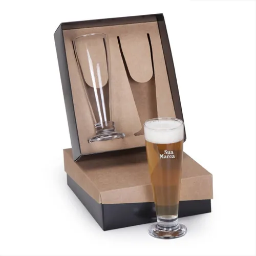 Tulipa de Vidro Personalizada 2 pç-FB-N7715BOX2