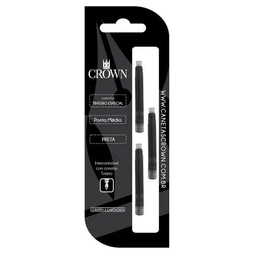 CARTUCHO TINT ESPECIAL - C/3 BLISTADO CROWN-CA32222