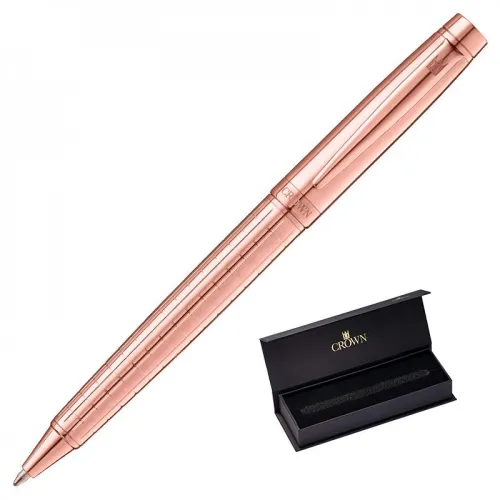 CANETA CROWN SAFIRA ESF OURO ROSA-DI12001