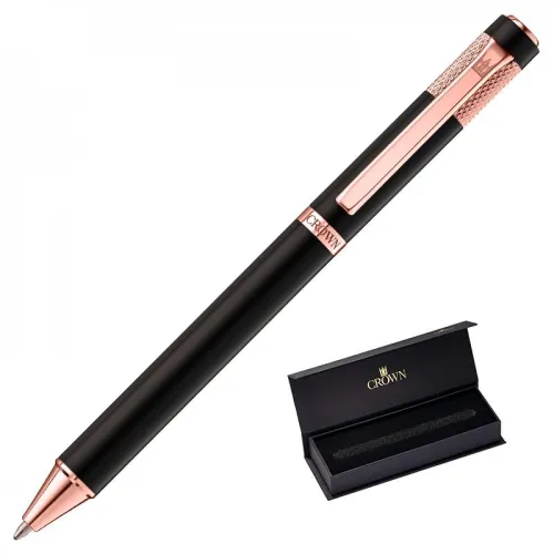 CANETA CROWN RUBI ESF PRETA- KIT-DI12004KT