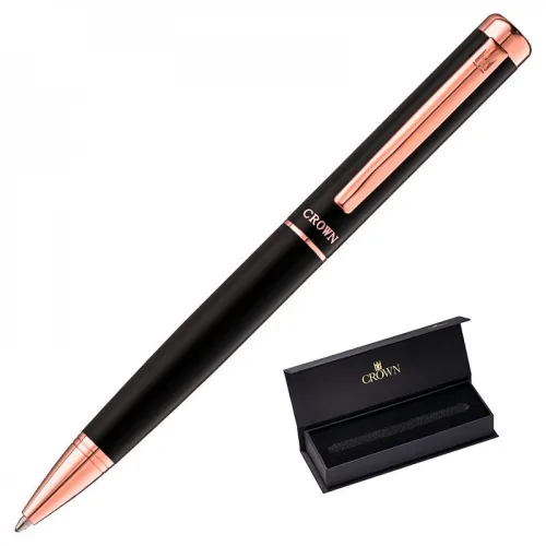 CANETA CROWN AMETISTA ESF PRETA- KIT-DI12005KT