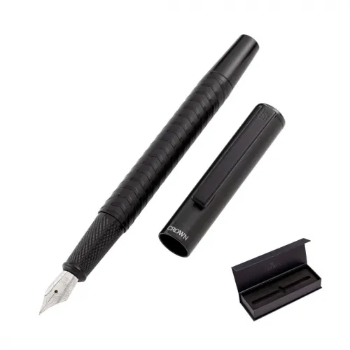 CANETA CROWN BLACK VITTON TINT PRETA- KIT-DI30005KT
