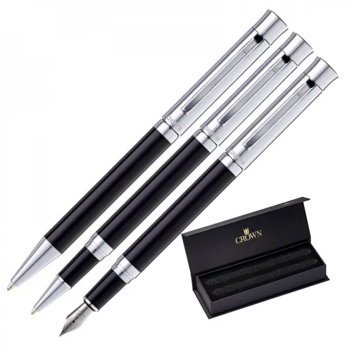 CANETA CROWN JAZZ CONJ ESF + ROL + TINT-DI90057