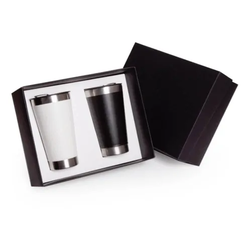 Kit de Copos Térmicos Personalizados com Caixa para Presente-FB-CT2BOX