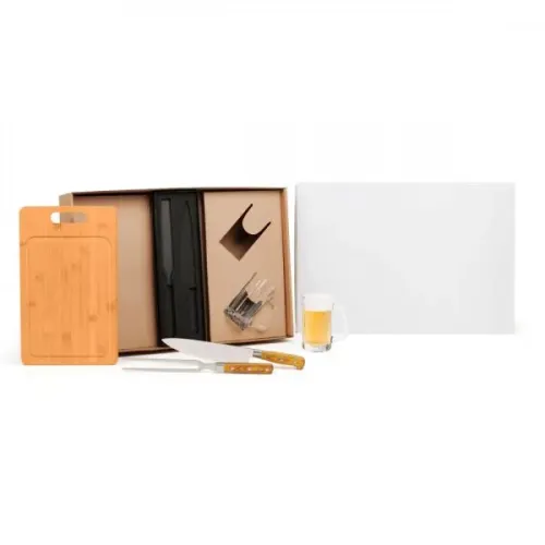 KIT PREMIUM PARA CHURRASCO / CERVEJA - 5 PÇS-KT-90602-BCO