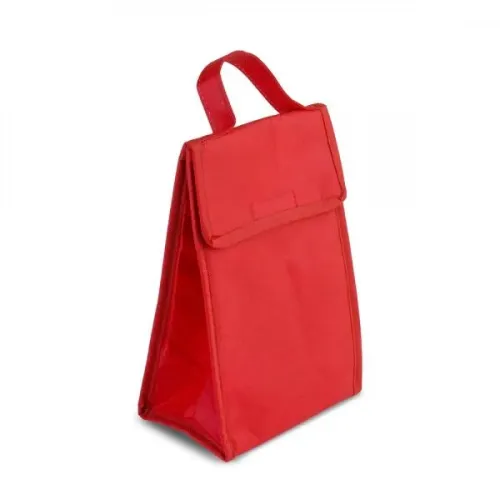 BOLSA TÉRMICA EM TNT 80G/M² - VERMELHA- 27X17X10,5 CM-MA-15304
