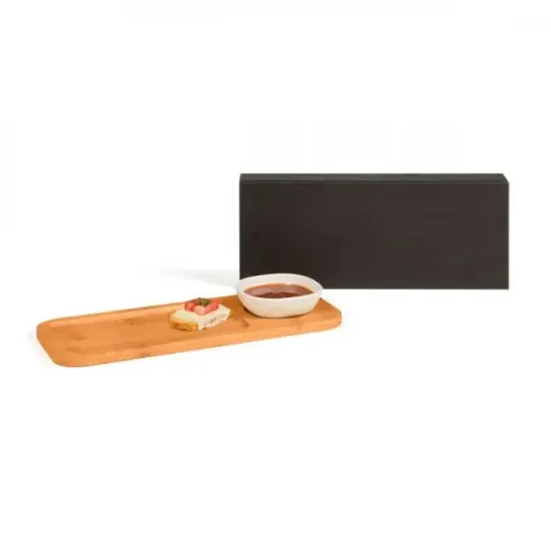 PETISQUEIRA RETANGULAR COM TIGELA EM BAMBU / FIBRA DE BAMBU - 2 PÇS-PD-00663