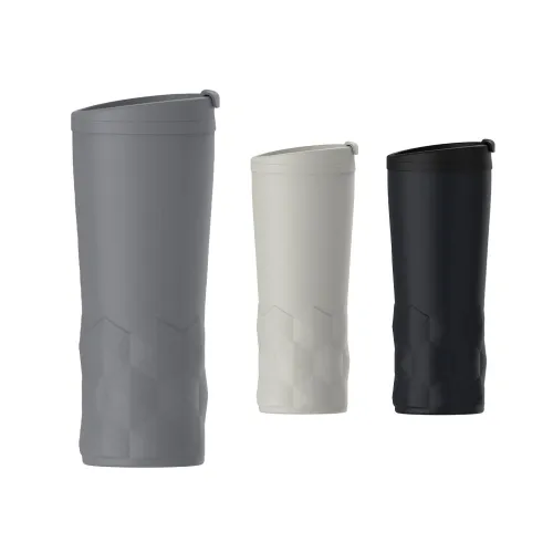 ZANETTI. Copo de viagem térmico em aço inox 450 mL-44003