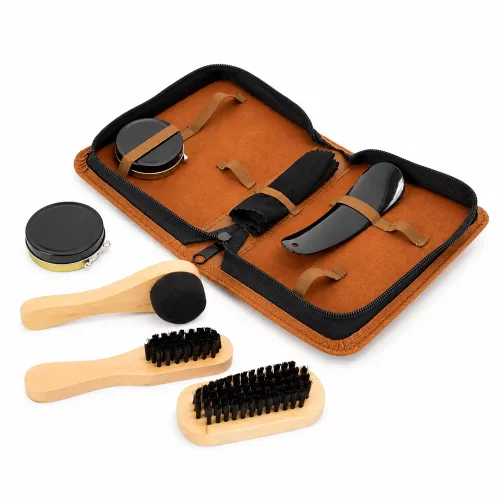 Kit Limpeza Sapatos 7 Peças-19259