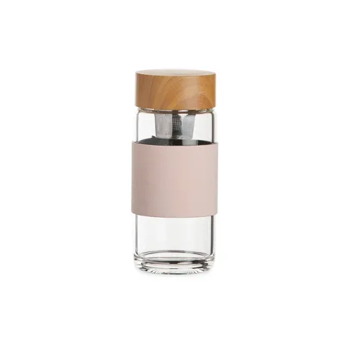 GARRAFA EM VIDRO BOROSSILICATO 400ML COM INFUSOR-P@05077