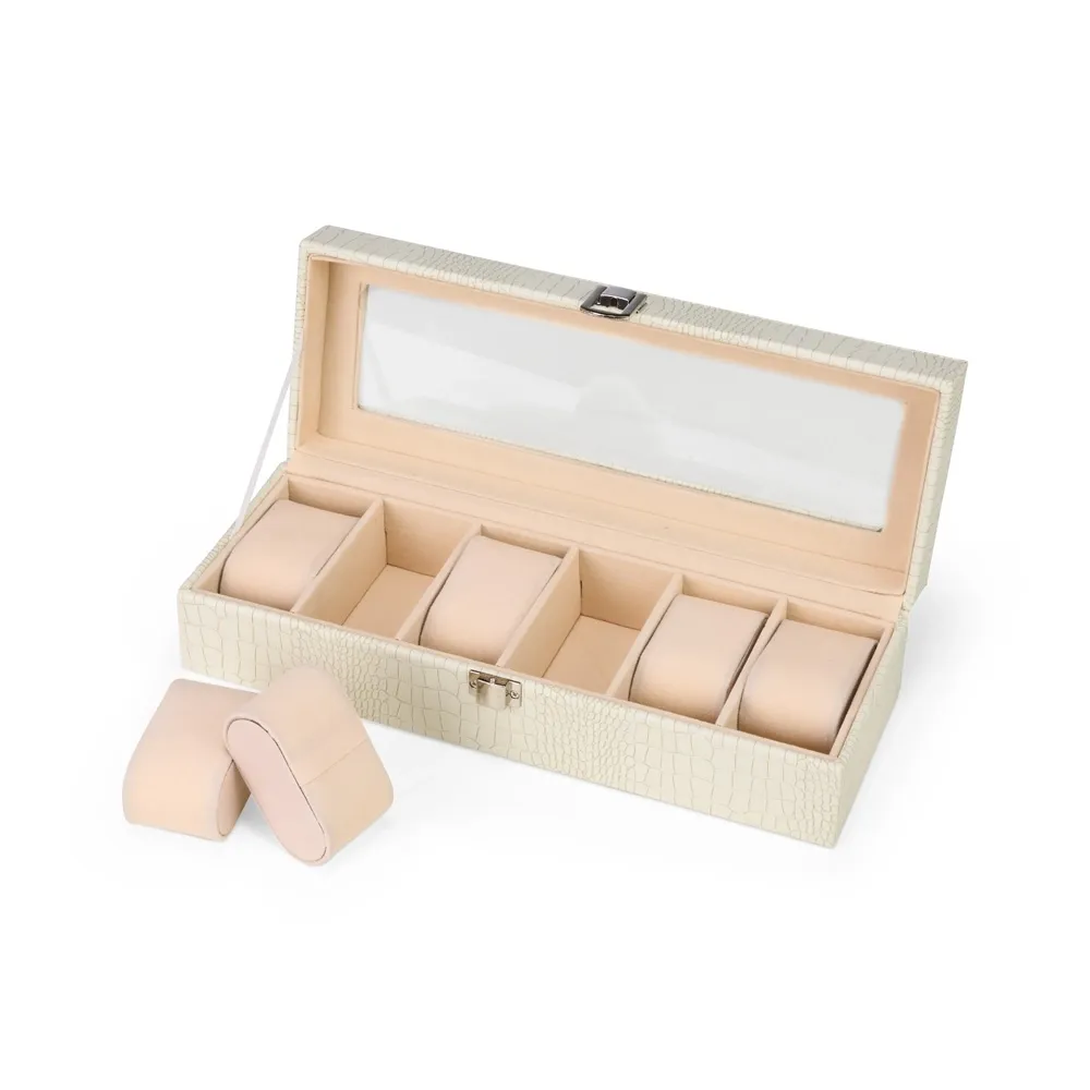 Porta-Relógios com 6 Divisórias