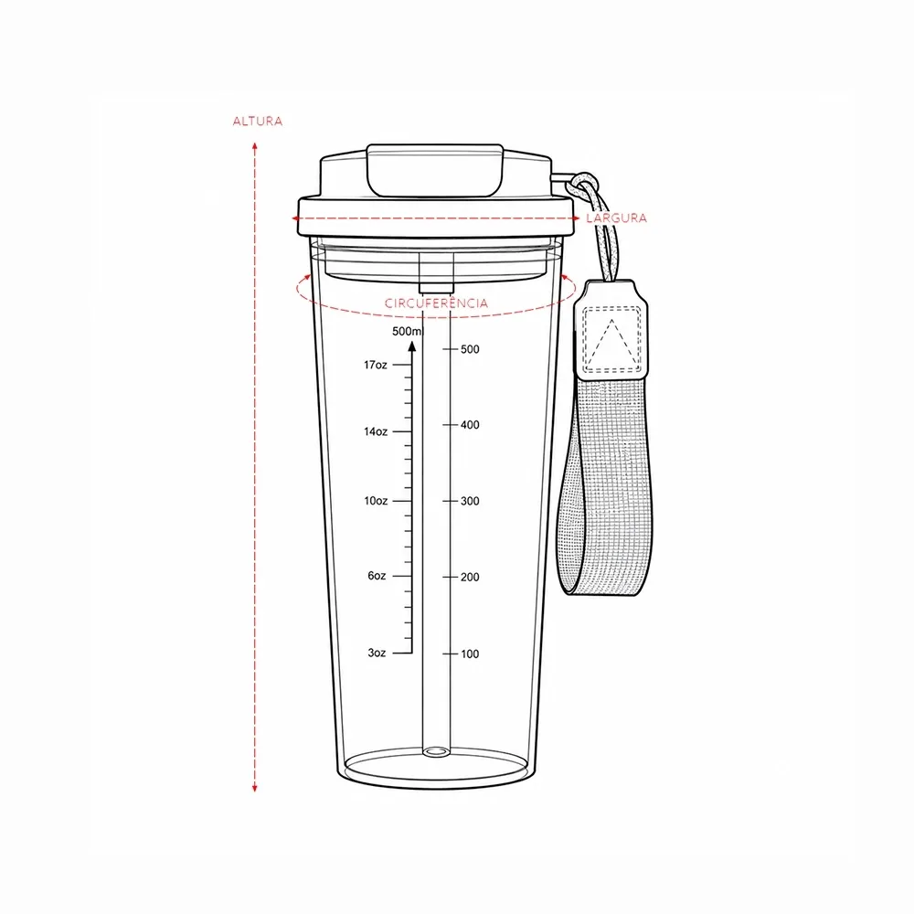 Copo Plástico 600ml