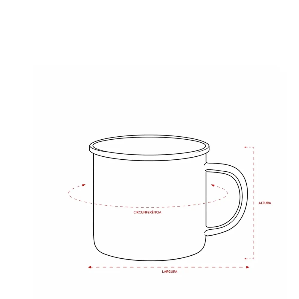 Caneca Inox 370ml 