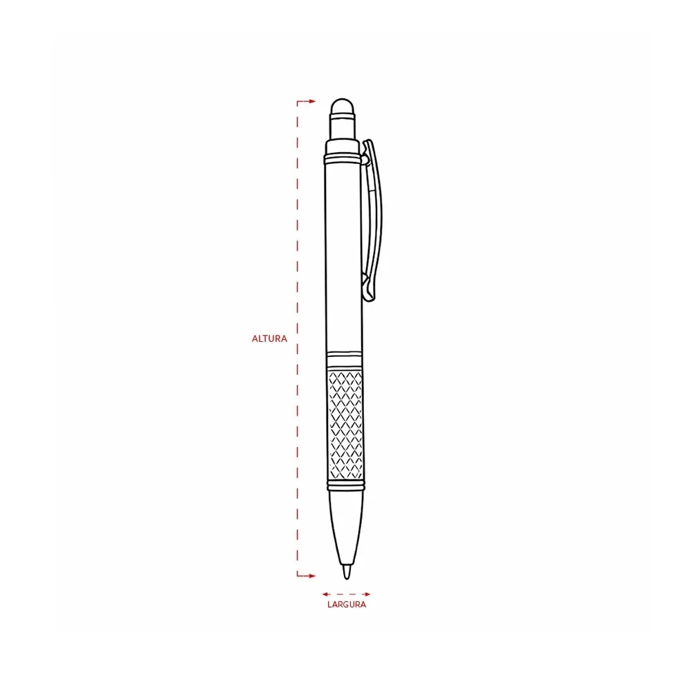 Caneta Metal Touch