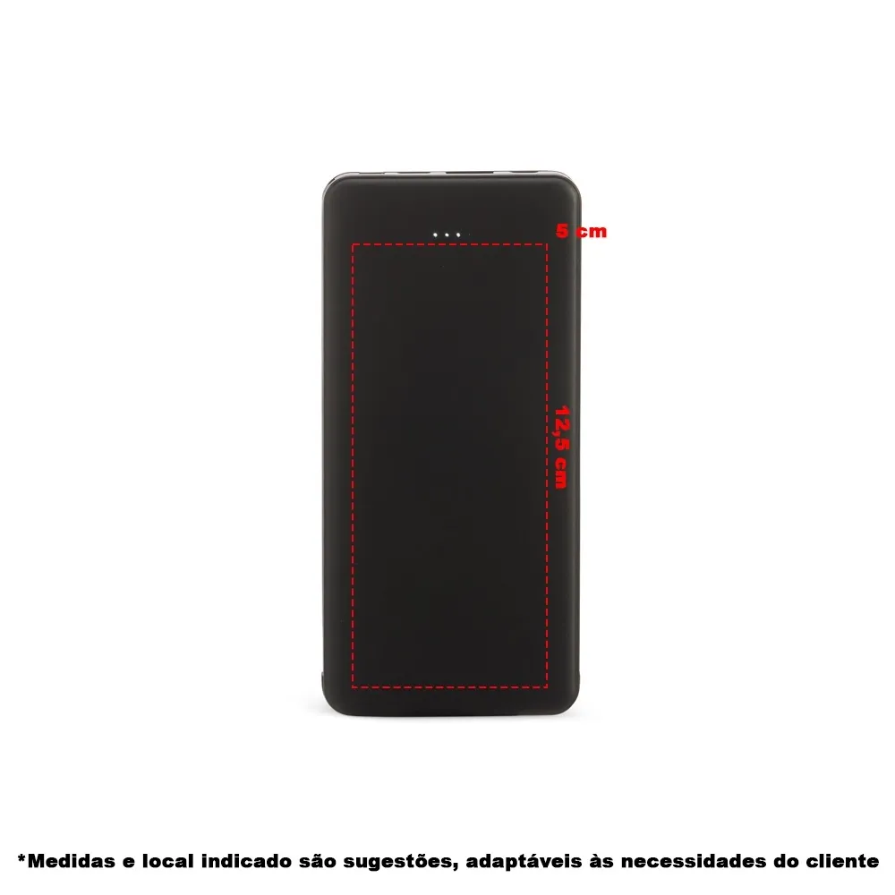Power Bank 10.000mAh com Indicador LED