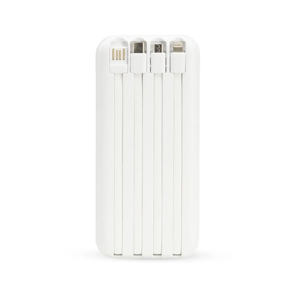 Power Bank 10.000mAh com Carregamento via Indução ou via Cabo