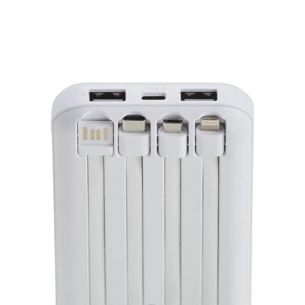 Power Bank 10.000mAh com Carregamento via Indução ou via Cabo