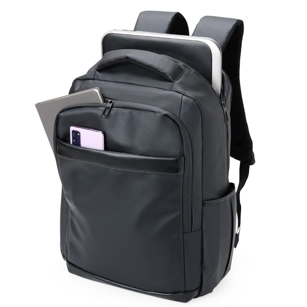 Mochila Couro Sintético USB 21 Litros