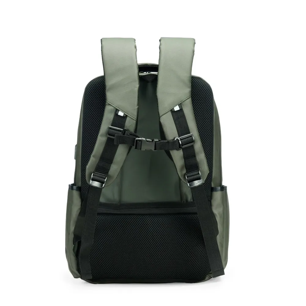 Mochila Couro Sintético USB 21 Litros