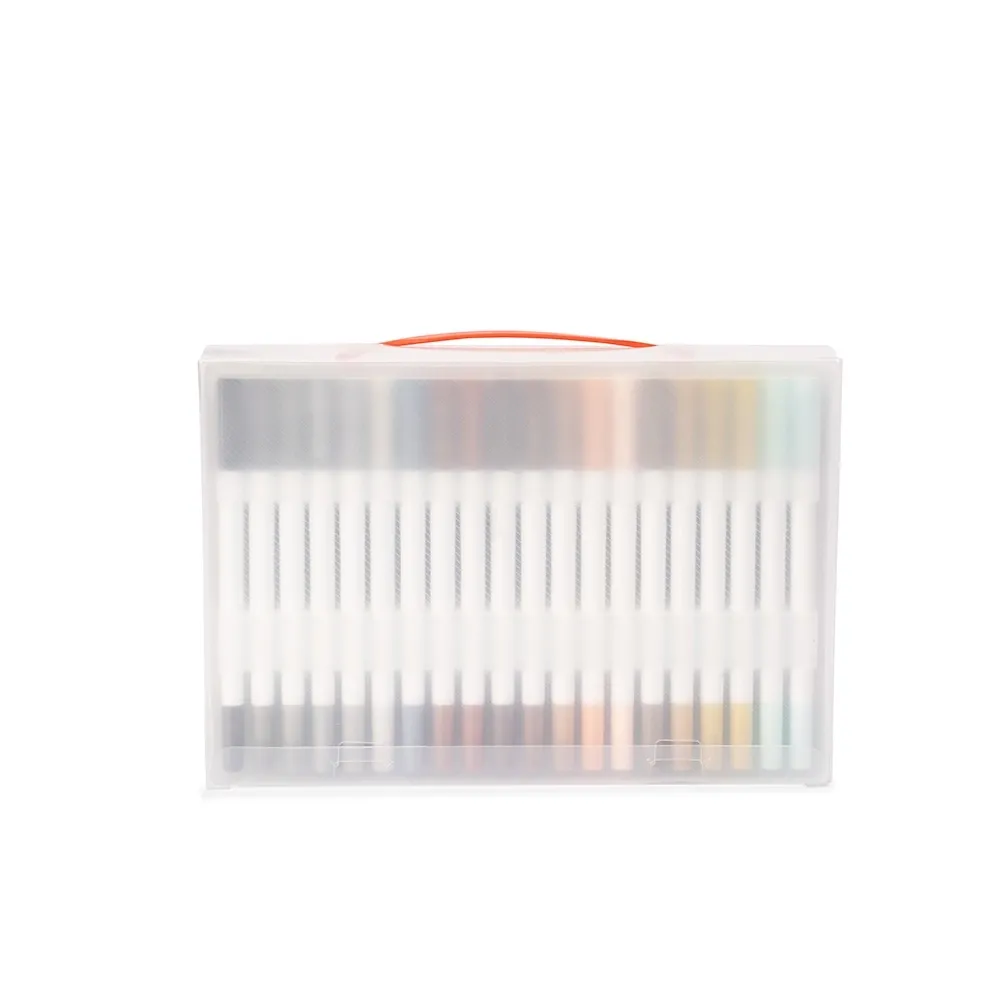 Kit Canetinhas Ponta Dupla 100 Cores